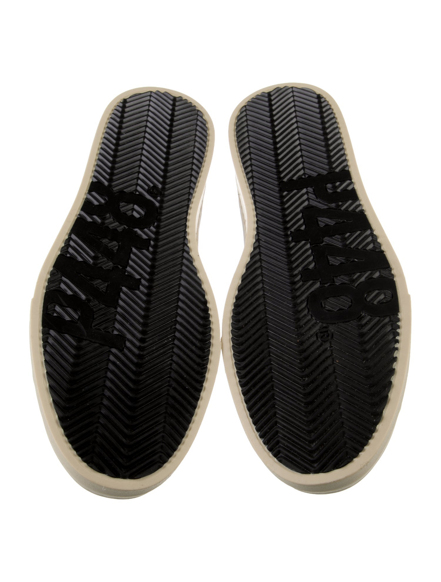 P448 Leather Colorblock Pattern Sneakers